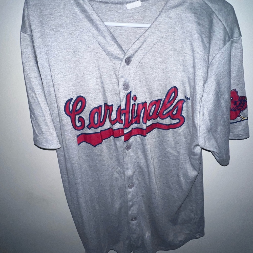Gray Cardinals Baseball Jersey